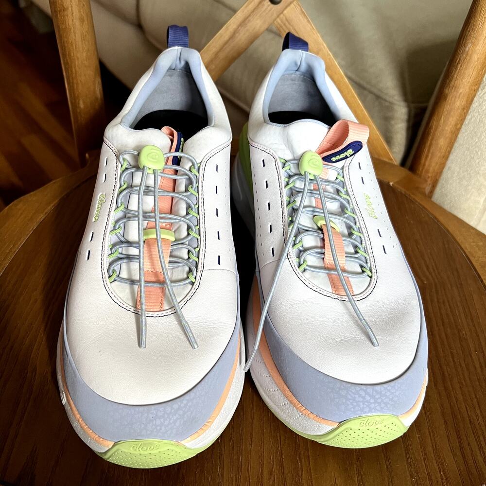 Clove Unisex Forte 2 Lilac Peach Melon Nursing Sneakers Size W 11.5 M 10 - Picture 3 of 7
